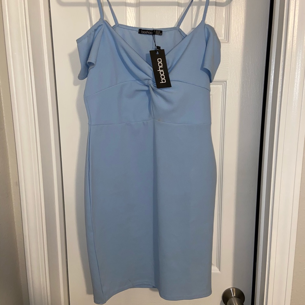 Light blue mini dress